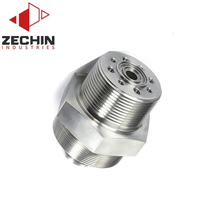 Precision machining steel hexagonal connector fitting
