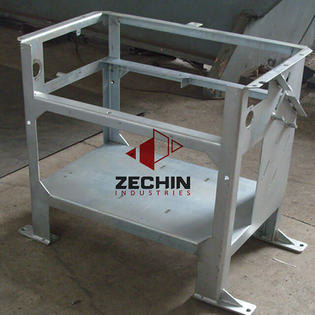 Bending steel sheet metal chassis housing panel components