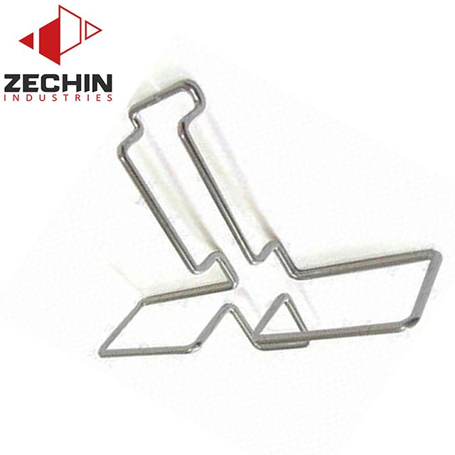 Custom SS cnc wire forming fabrication spring steel bent component