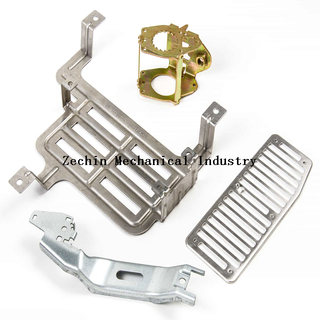 Large heat sinks aluminum plate covers mounting brackets stamping